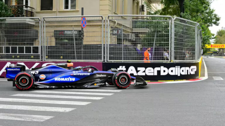 F1: Colapinto histórico 8vo puesto en el GP de Azerbaiyan