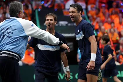 Copa Davis: Argentina selló con el dobles la serie ante Países Bajos y se clasificó para el Final 8